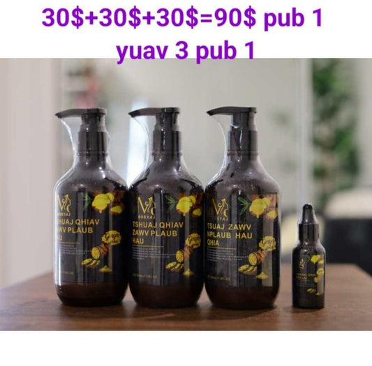 3 Shampoo +1 free Serum